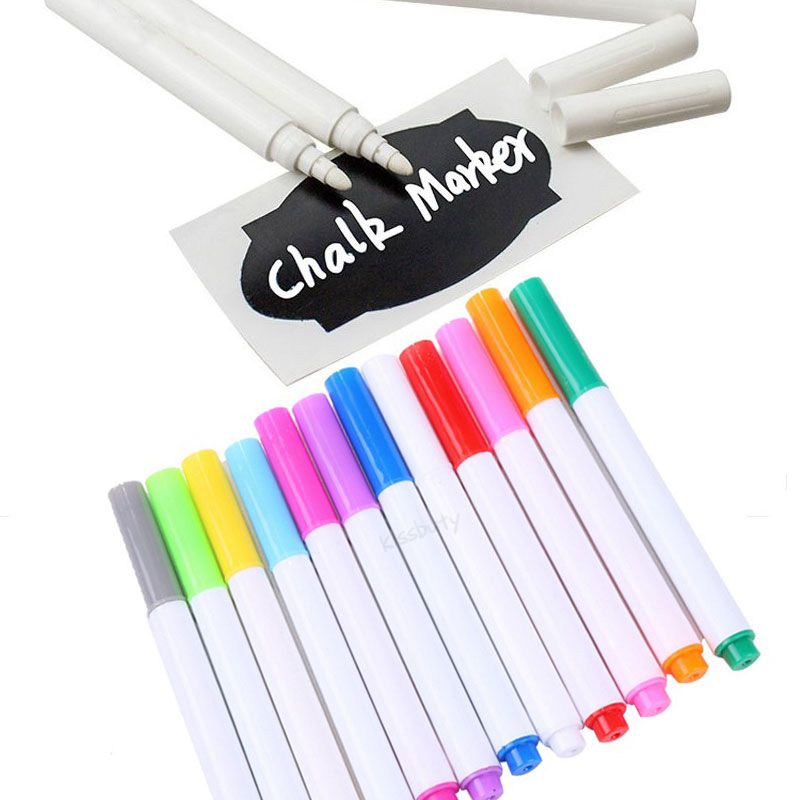 Chalk Bag - Wit Vloeibaar Krijt Uitwisbare Pen 1/4/7/12