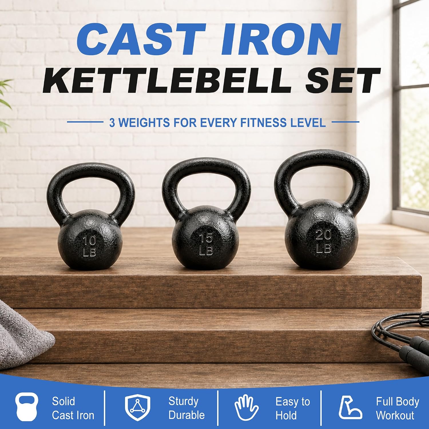 Gietijzeren kettlebells, 5-50  - Kettlebell recensie en prijs
